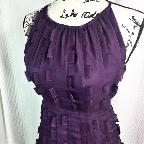 Minuet Purple Tabbed Dress NWT Size S - Picture 5 of 8